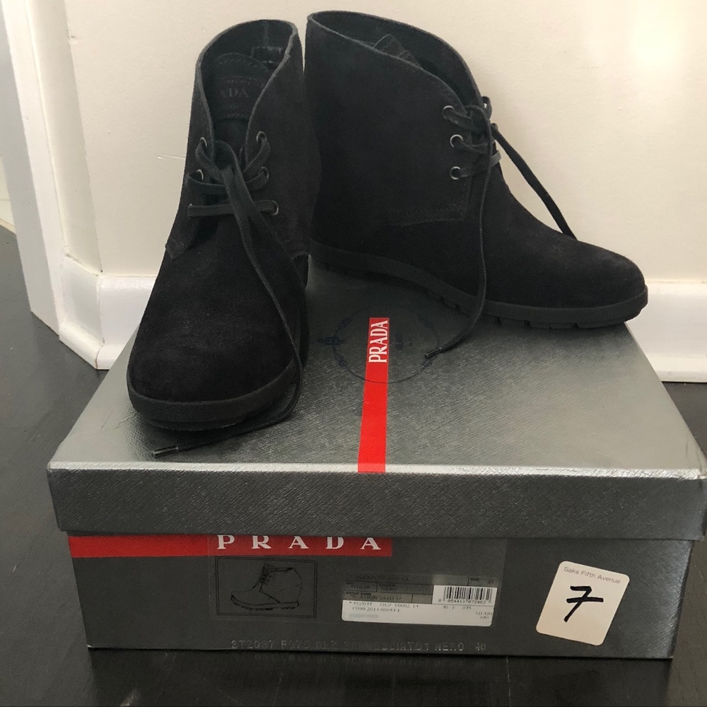 Prada Wedge Bootie